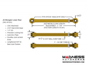 Jeep Wrangler JK Suspension Lift Kit - Game-Changer - 4.5in Lift